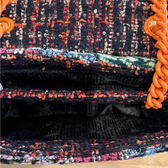 Kurt Geiger London Kensington X Tweed Shoulder Bag - Picture 8 of 14